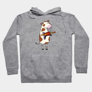 Cow with ray gun Hoodie